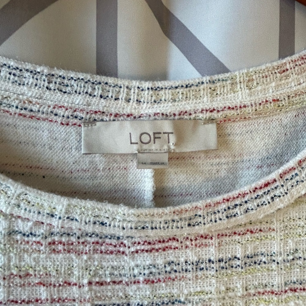 LOFT Multicolor Textured Blouse - Picture 3 of 6